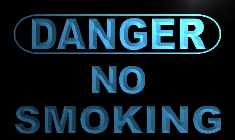 Danger No Smoking Neon Light Sign